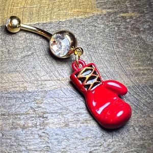 Boxing glove belly ring